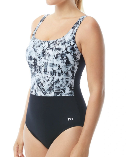 Купальник утягивающий TYR Makai Scoop Neck Controlfit, черный