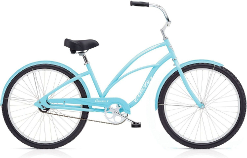 Велосипед Electra Cruiser 1 Step Thru 24" (130-155 см), голубой