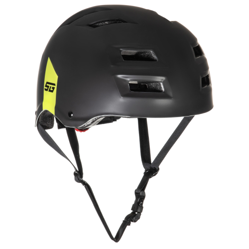 Защитный шлем STG MTV1 Replay, с фикс застежкой, черный