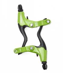 Тормозные ручки VINCA SPORT, пара, алюминий, белые, черные рычаги, VB 51 white, зеленый