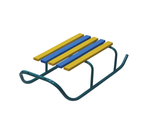 Санки детские бюджет "ТЯНИТОЛКАЙ" (бирюза )