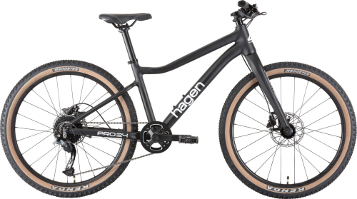 Велосипед Hagen Teen Pro 24 Carbon (2024) (130-155 см), черный
