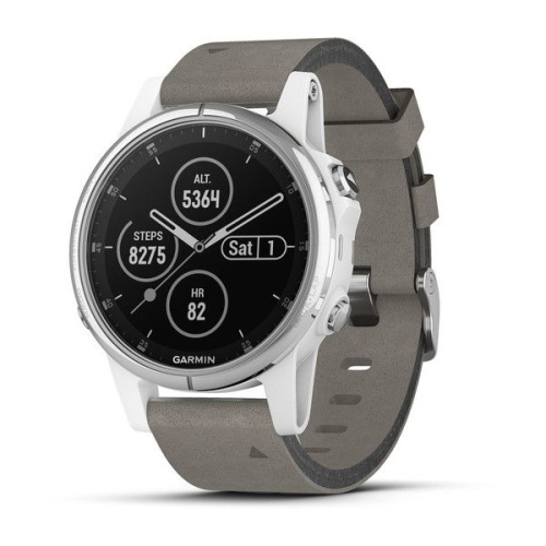 Часы GARMIN Fenix 5S Plus Sapphire (White/Suede Band)