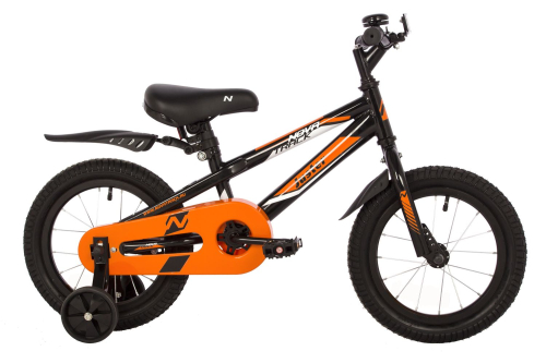 Велосипед Novatrack Juster 14" (2023), рама 9" (98-110 см), черный