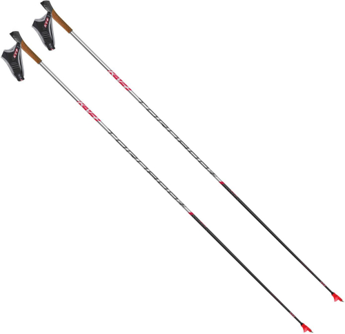 Палки лыжные KV+ Tornado Plus Qcd Limited Edition 100% Carbon, Cross Country Pole, 23P001QL, черный-серый