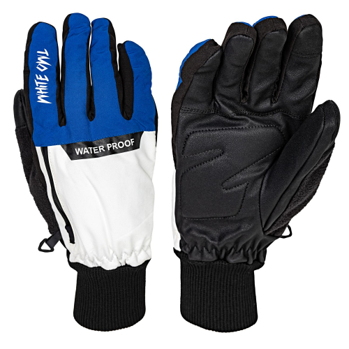 Перчатки зимние White Owl 09-1549, утепленные, с кормашком, синий-белый