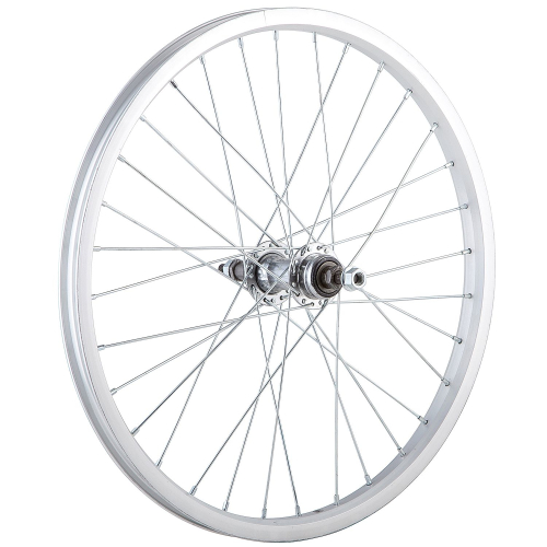 Колесо 20" заднее(без резины), одинарный алюм.обод 36 отв, втулка сталь под трещотку 6 скоростей, га