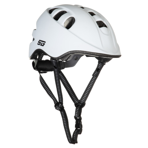 Шлем STG MA-2-W с фикс застежкой с фонариком, рама S, белый