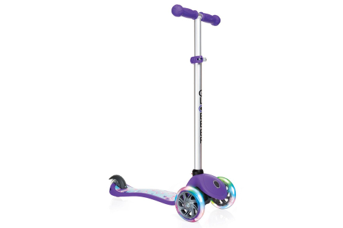 Самокат-кикборд GLOBBER PRIMO FANTASY LIGHTS (2018), фиолетовый