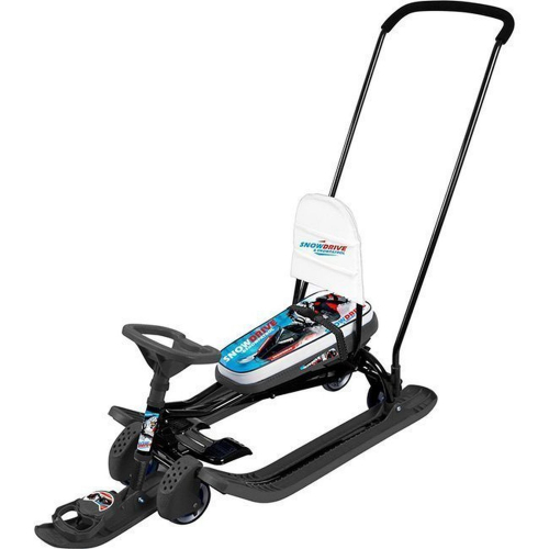 Снегокат НИКА Тимка спорт 6 ТС6/Г2, гонки (черный каркас), черный