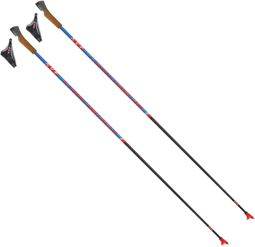 Палки лыжные KV+ Tornado Plus Titan Qcd, Cross Country Pole, 22P002QU, черно-синий