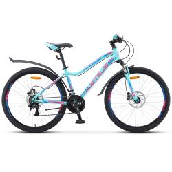 Велосипед Stels Miss-5000 D 26" V010, рама 17" (165-175 см), бирюзовый Велосипед Stels Miss-5000 D 26" V010, рама 17" (165-175 см), бирюзовый