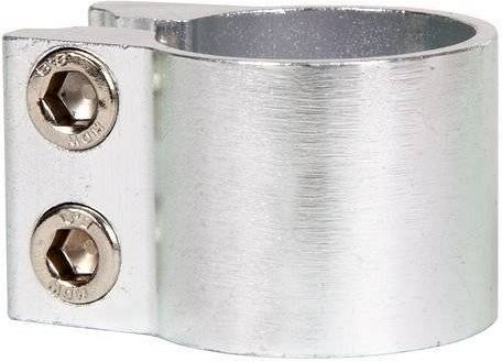 Зажим STG Х105163, 33мм для рулей самокатов, с болтами, серебристый