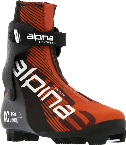Гоночные лыжные ботинки Alpina для конькового хода Pro Skate, 53A1-1B, красный