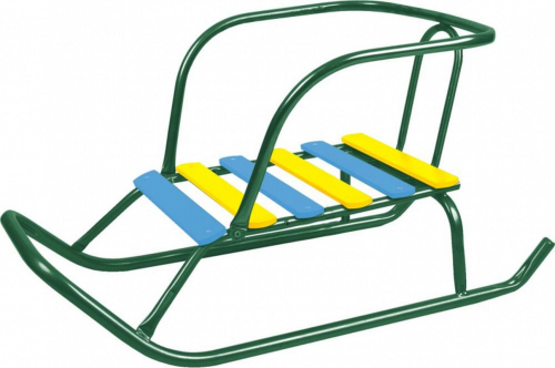 Санки Ветерок 5 Зеленый В5+/З/Ника/ спинка