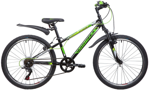 Велосипед NOVATRACK EXTREME 6-spd 24" (2019), рама 12" (130-155 см), черный