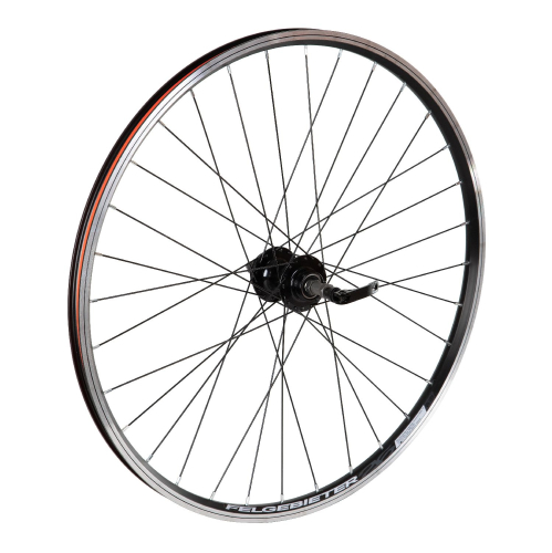 Колесо 26" заднее(без резины), двустенный пистонированный алюм.обод 32 отв.