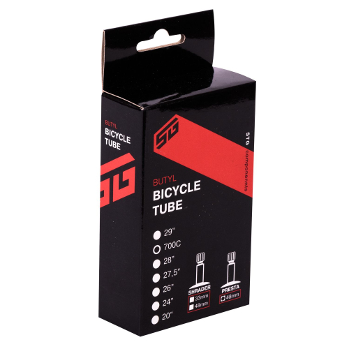 Камера велосипедная STG бутил 700*18" / 25С велонип. 48мм