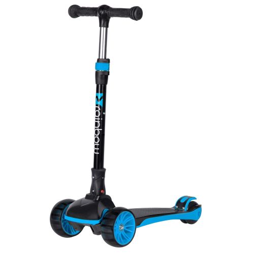 Самокат детский Novatrack Rainbow 120 BB (2025) со светящимися колёсами