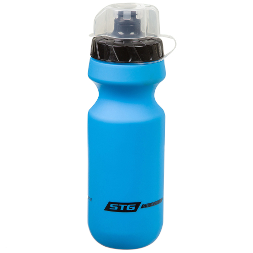 Велофляга STG CSB-542M, 600 мл, с крышкой, голубой