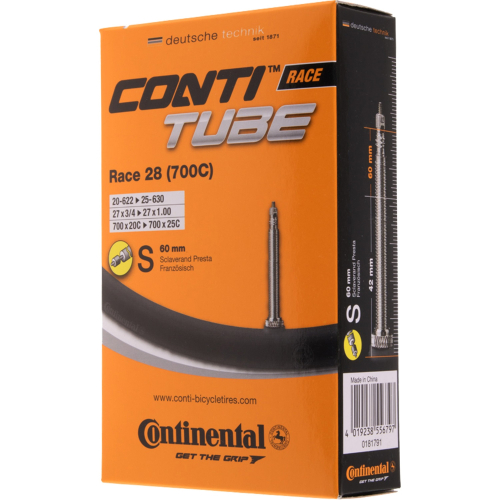 Камера Continental Race 28/700, спорт ниппель 60мм, 18/25-622/630, 02-0181791