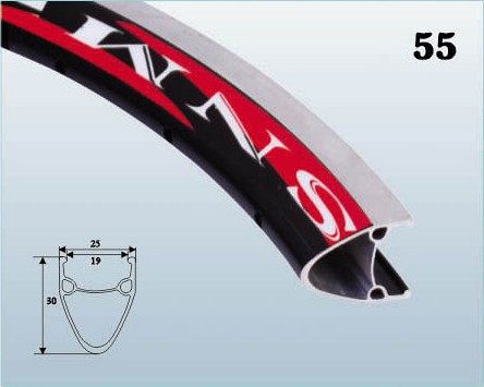 Обод двойной 26x1.75-1.95, черный, 36H, черный