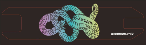 Шкурка для платформы трюкового самоката Novatrack Replay 110 PRO размеры 116*505мм