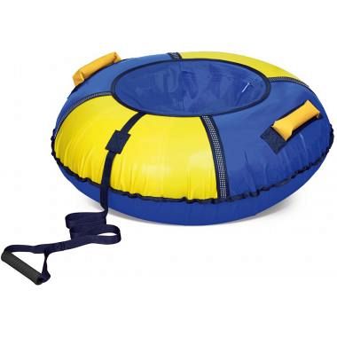 Тюбинг 70 см Классический+, сине-желтый