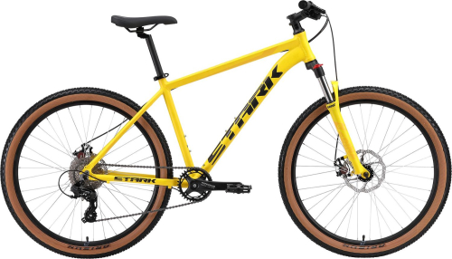 Велосипед Stark Hunter 27.2 D (2024), рама 18" (165-175 см), желтый
