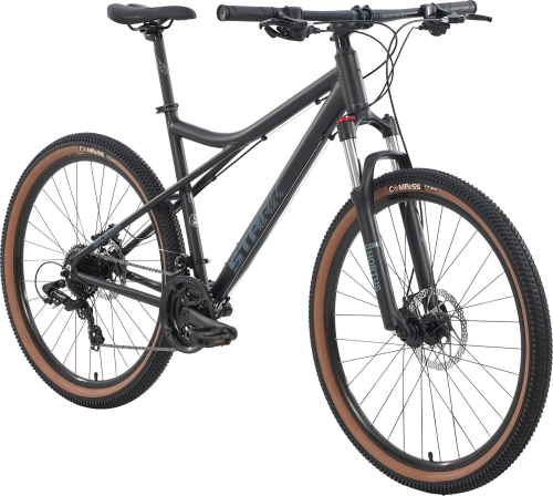 Велосипед Stark Slash 27.1 D (2025), рама 16" (155-165 см), черный