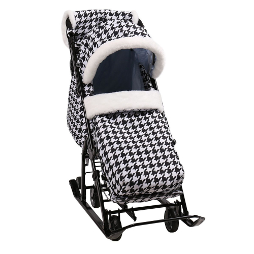 Санки-коляска комбинированная НИКА детям 7-5, гусиная лапка