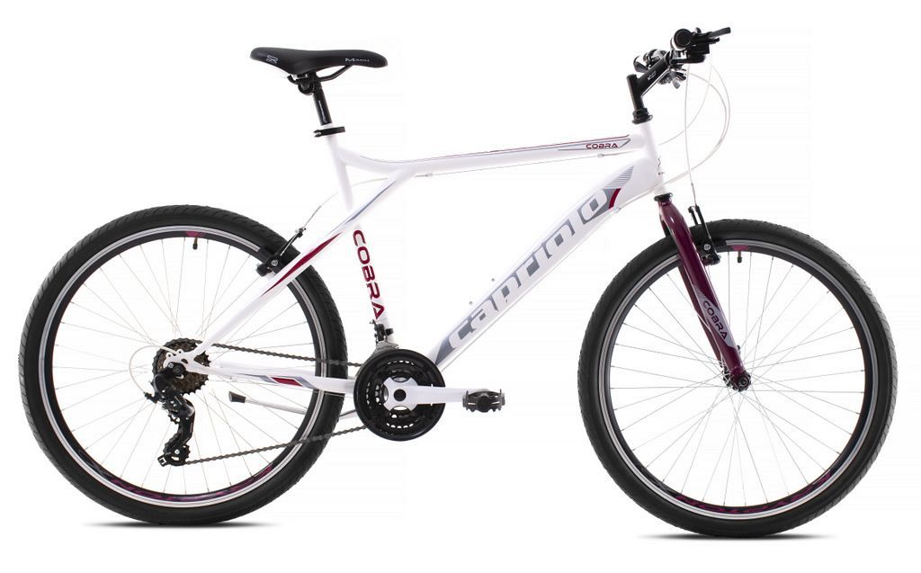 Велосипед CAPRIOLO COBRA 26'' (2023), рама 22" (185-195 см), белый Велосипед CAPRIOLO COBRA 26'' (2023), рама 22" (185-195 см), белый