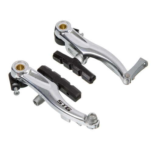 Комплект тормозов V-brake STG 7 HJ-612AD7-BK, серебристый