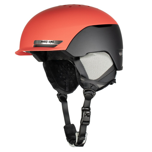 Шлем зимний White Owl Guardian, для катания на сноуборде/горных лыжах, красный-черный