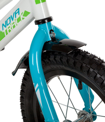 Велосипед NOVATRACK VALIANT 14" (2022) (98-110 см), белый