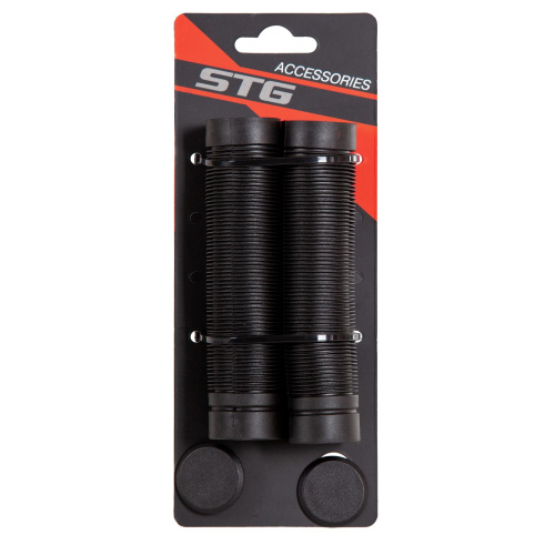 Грипсы STG SZ-100B, 125 мм, черный, черный