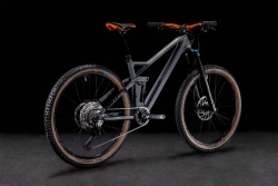 Велосипед Cube Stereo 140 HPC Race 27.5" (2022), рама L (175-185 см), серый Велосипед Cube Stereo 140 HPC Race 27.5" (2022), рама L (175-185 см), серый