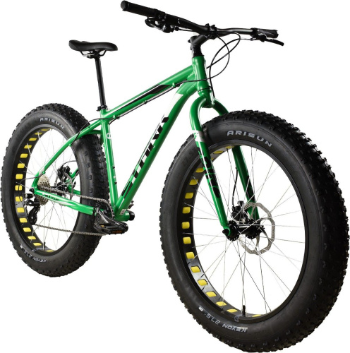 Велосипед Stark Fat 27.3 HD (2024), рама 20" (175-185 см), зеленый