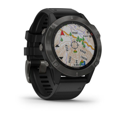 Часы GARMIN Fenix 6 Sapphire (Gray/Black Band)