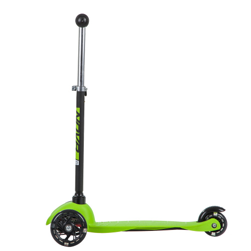 Самокат-кикборд Novatrack Disco-kids Basic (2019), зеленый