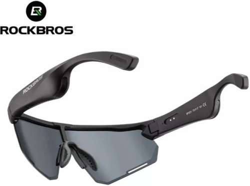 Очки велосипедные ROCKBROS, черные с Bluetooth гарнитурой, RB_14130002001