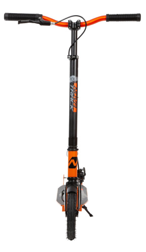 Самокат Novatrack POLIS AL 200 Disc (2021), черный-оранжевый