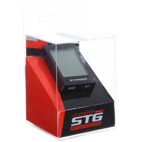 Велокомпьютер STG, 22 функций, безпроводной, подсветка, черный.