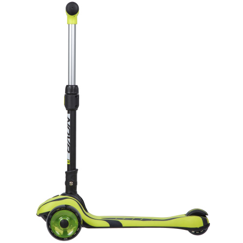 Самокат-кикборд Novatrack RainBow Car Girl Pro (2020), лимонный