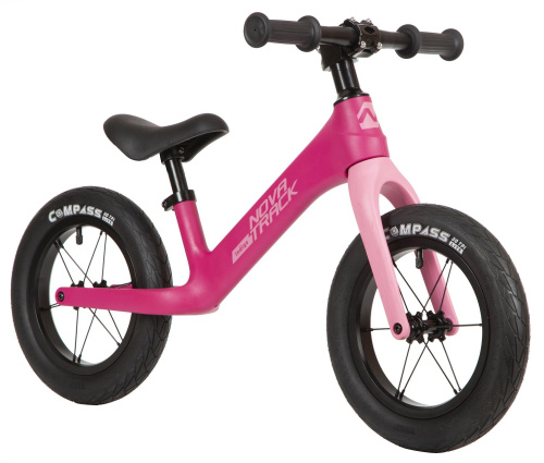 Беговел NOVATRACK INDIGO 12" (2022) (92-98 см), фиолетовый