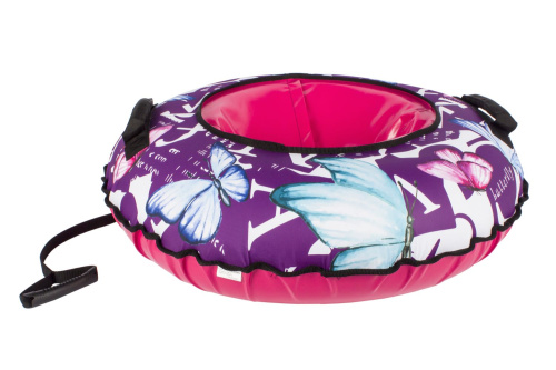 Тюбинг Snowstorm BZ-90_BUTTERFLY, 90 см, фиолетовый с розовым