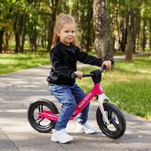 Беговел Maxiscoo Comet Стандарт Плюс 12" (2022) (92-98 см), красный