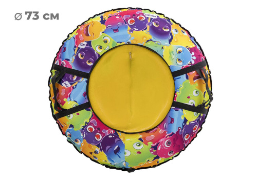 Тюбинг 65см ОКСФОРД SLIME, желтый