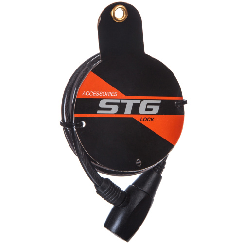 Замок, трос спиральный, с ключом диам.8х120см