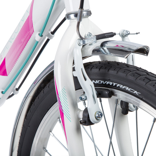 Велосипед NOVATRACK ANCONA 20" (2019), рама 11" (110-130 см), белый